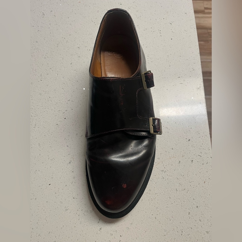 Dr. Martens Oxblood Leather Double Monk Strap Derbies